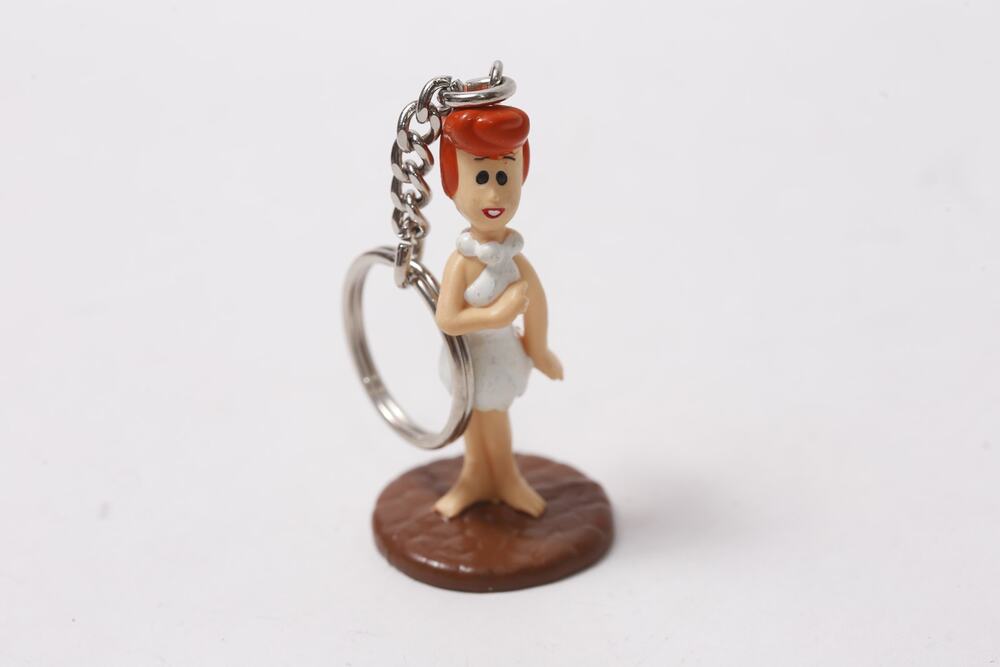 1990s Hanna-Barbera Wilma Flintstone Keychain Collectible ~ 260602-WH M-15-02